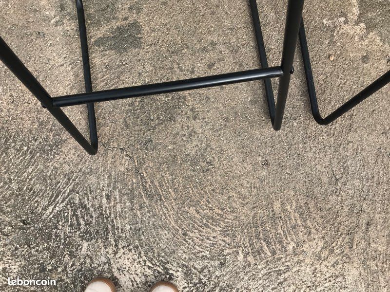 2 tabourets de bar style industriel (image 3)
