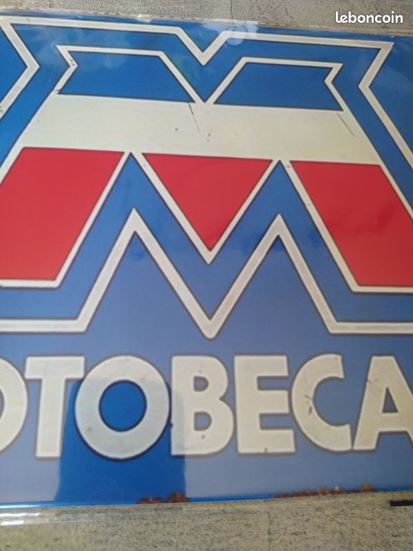 PANNEAU DIBOND PUBLICITAIRE MOTOBÉCANE - DÉCO GARAGE MOTO MBK - NEUF