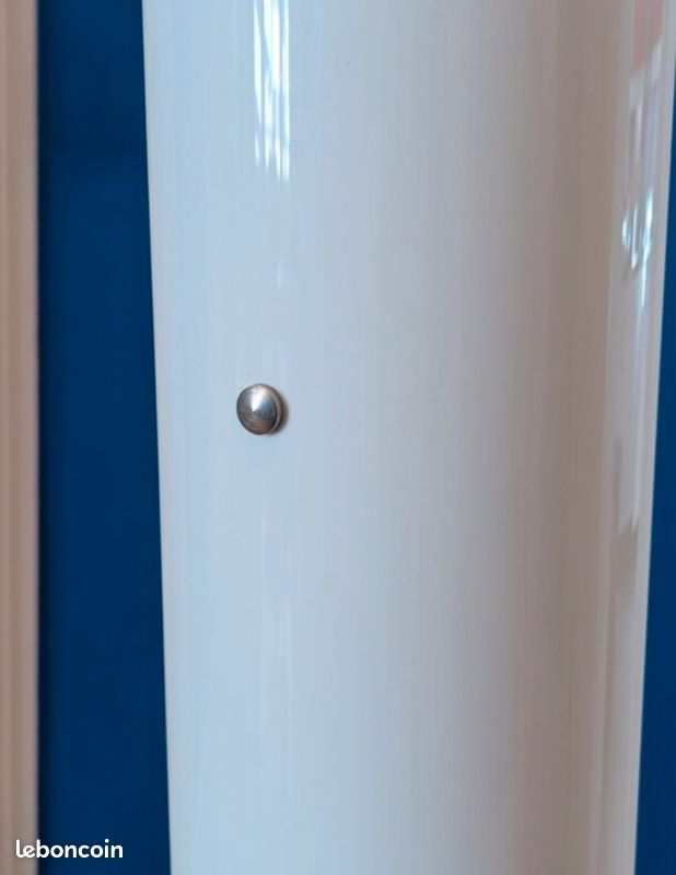 Lampadaire Kundalini Shakti Terra 200 – Blanc, Base Chromée, Marzio Rusconi Clerici