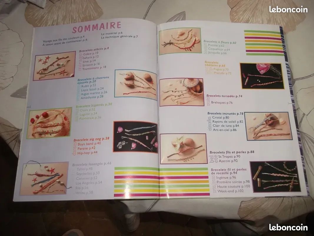 Lot de 4 jolis livres d'instructions sur la création de bijoux en perles (image 7)