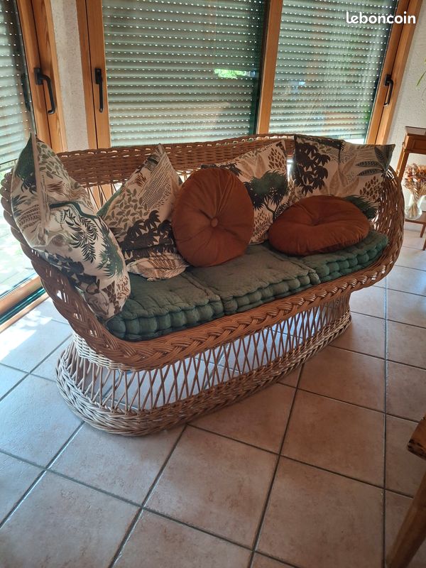 Fauteuil en osier (image 3)