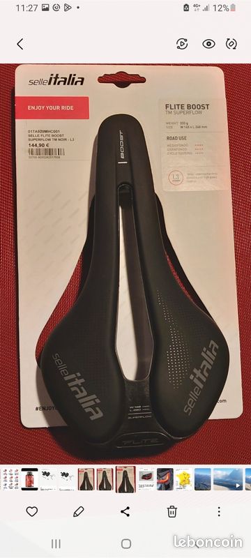 Selle Italia Boost Superflow – Selle Vélo Route/VTT – Noire – NEUF (démontée)