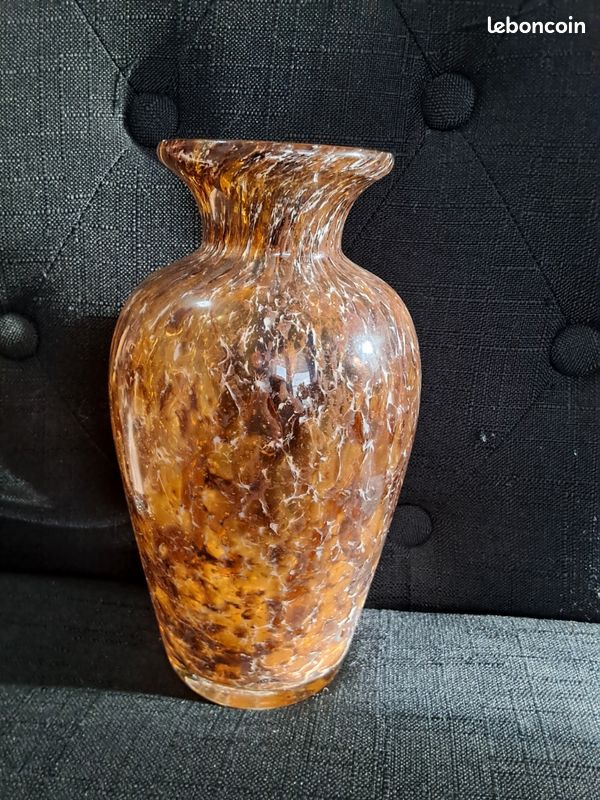 Grand vase la Rochère Rose/Violet Verre