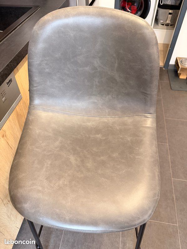 Lot de 2 tabourets chaises bar (image 3)