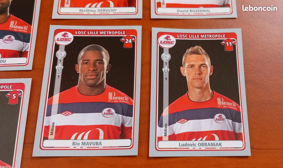 Panini FOOT 1996 - LOSC - LILLE- SET COMPLET - MINT CONDITION