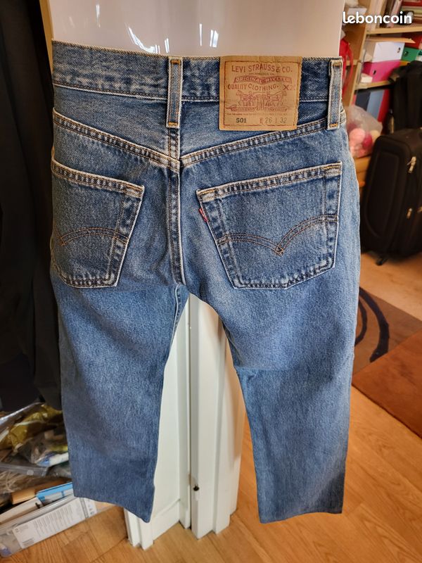 Jean Levi's 501 W26L32 femme bleu (image 3)