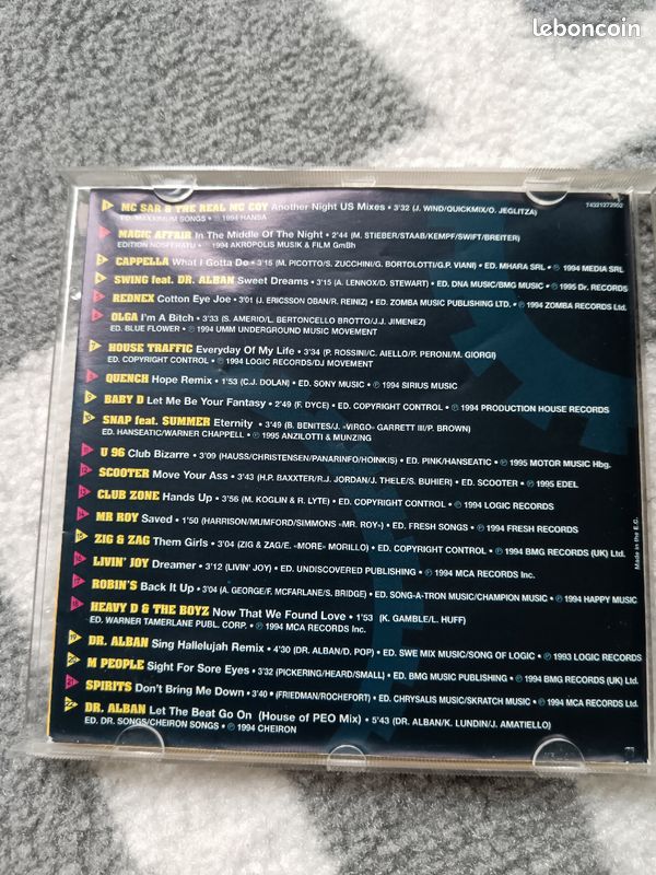 Mega music dance volume 2 nrj 1995 (image 2)