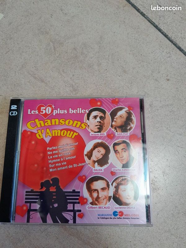 Double CD les 50 plus belles chansons d'amour (image 1)
