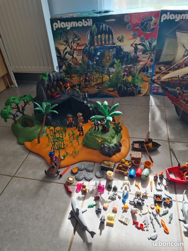 Playmobil bateau pirates plus île pirates nombreux accessoires (image 9)