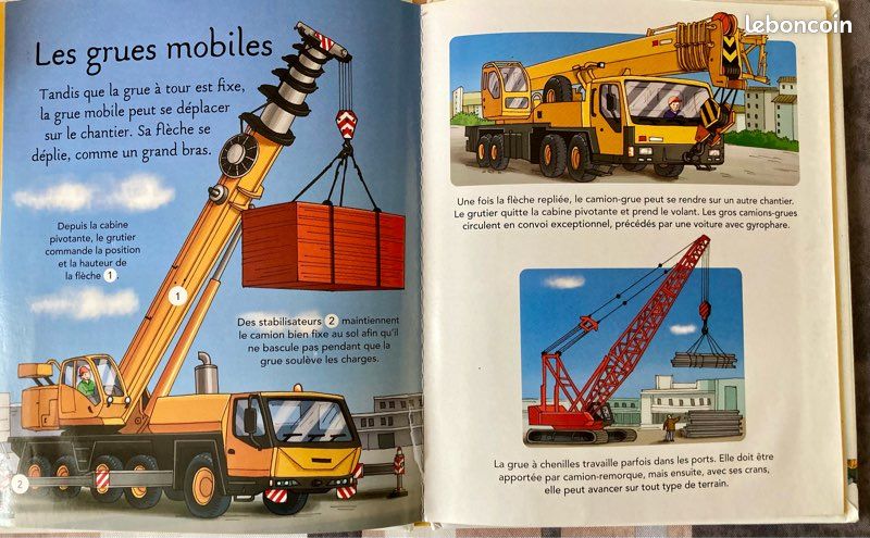 Livre pour jeune enfant : les engins de chantiers (image 2)