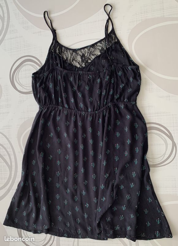 Robe noire imprimée - L/40 - Jennyfer (image 2)