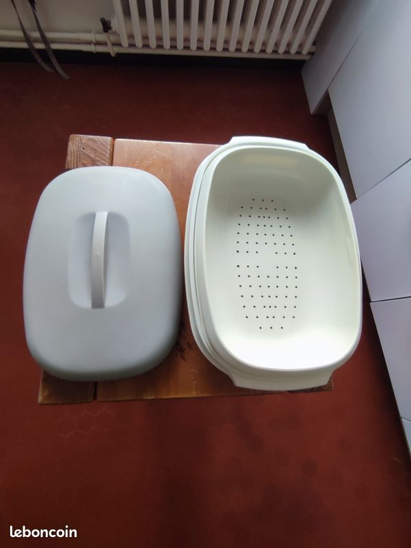 Cuiseur vapeur Tupperware. Micro-ondes. Vintage. Bon état (image 13)