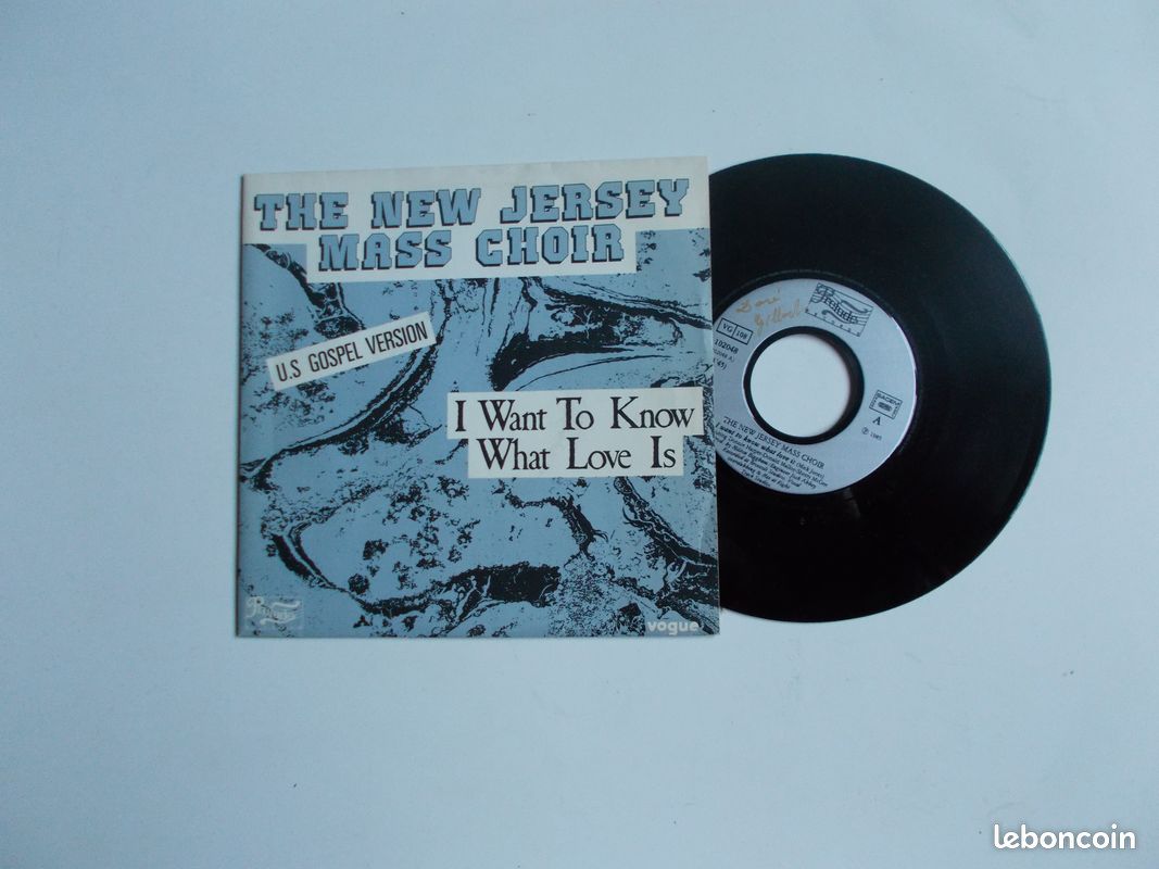45t the new jersey mass choir-i want to know what love is (image 1)