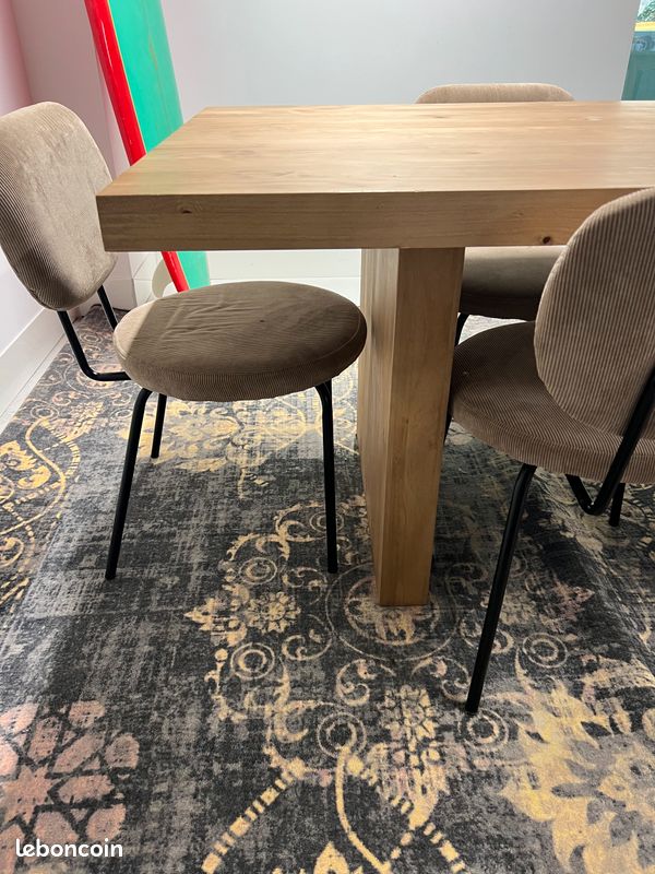 Table à manger, rectangulaire, en pin massif, 8 à 10 couverts, MALIO (image 8)