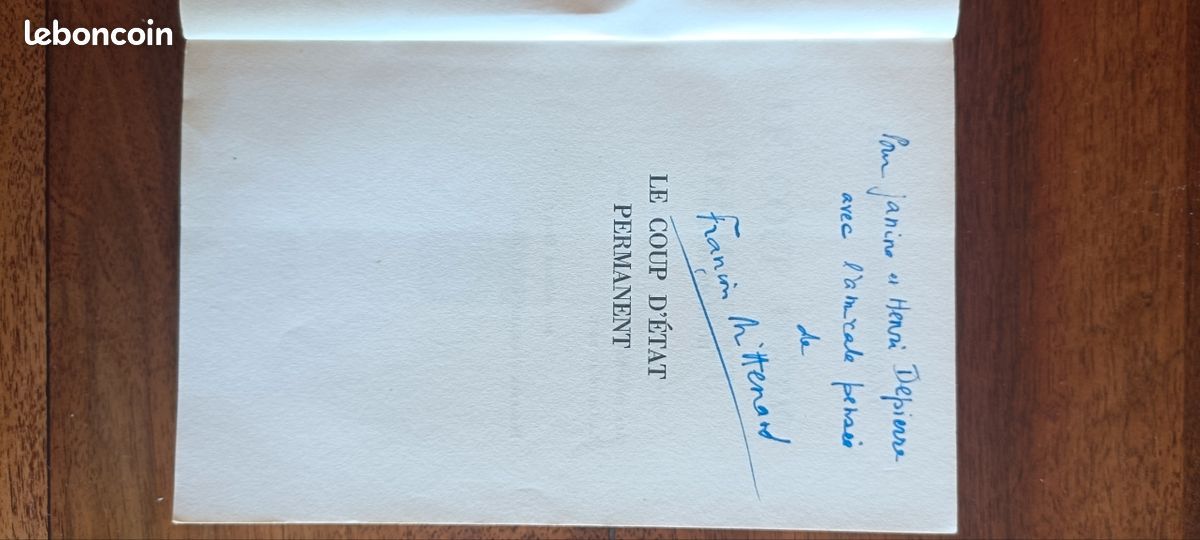 Livres de François Miterrand dédicacés (image 8)
