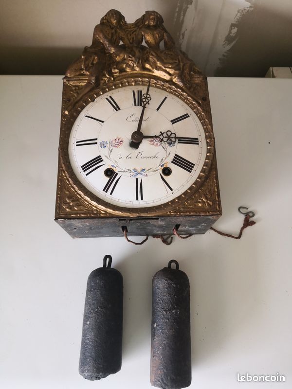 Horloge comtoise ancienne complète – mécanisme Ediard à la Conche