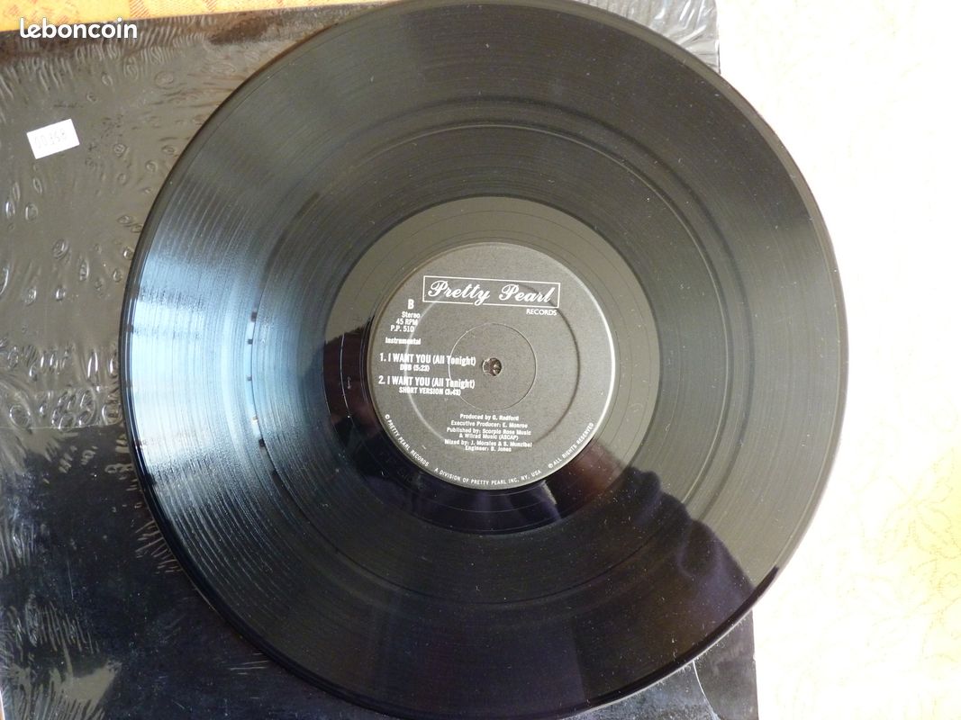 Disque ( Vinyle ) Curtis Hairston –" I Want You (All Tonight) " (1983) (image 5)