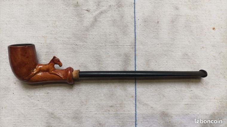 ANCIENNE PIPE EN terre vernissée :  Cheval  EUR 15,00 - FR