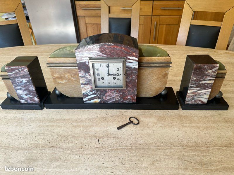 Horloge en marbre décorative fonctionnelle (image 6)