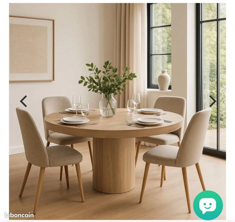 Table extensible chêne (image 1)