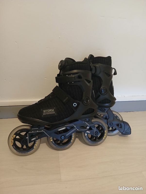 Anciens Patins à Roulettes 3 Roues - Modèle Vintage - Unisexe