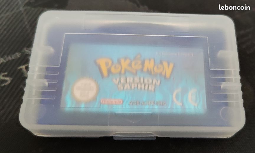 Cache Pile Violet Transparent Pour Game Boy Advance Compatible Gba Originale Envoi De France 866161