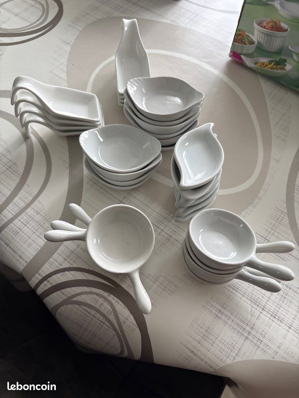 Lot de 24 miniatures porcelaine amuse bouche (image 3)