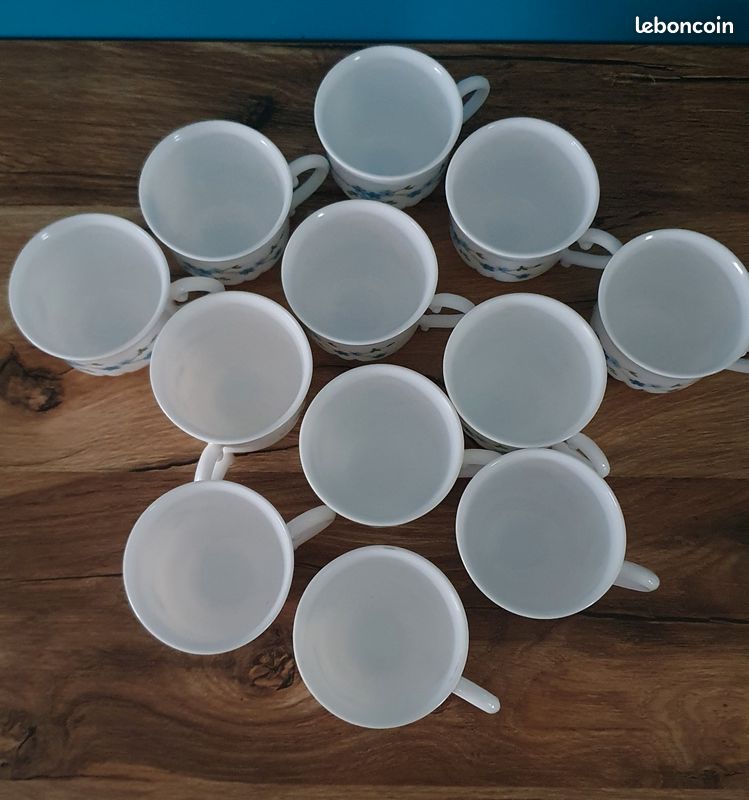 6 ASSIETTES CREUSES Veronica Myosotis Vintage arcopal EUR 15,00 - PicClick DE