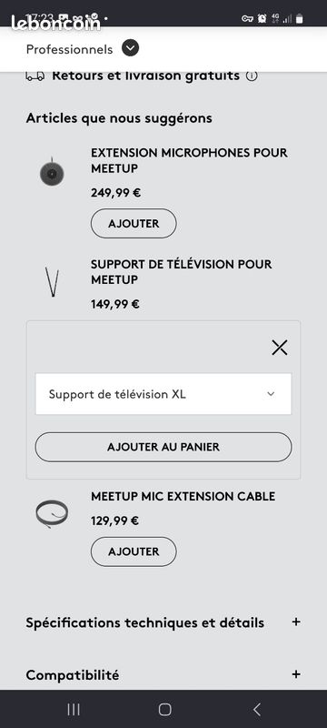 Ecran Iyyama 75' 4K - Système visio conférence - Support motorisé (image 3)