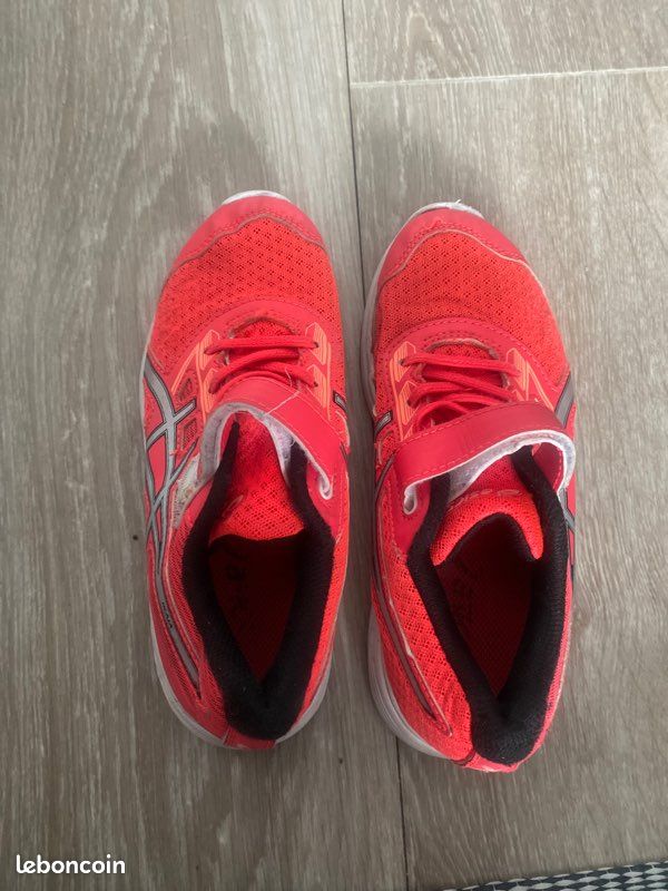 Chaussure Asics Fille Basket Asics Rouge Chaussures De Running