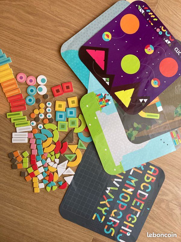 Clic Educ Mosaï color. Jeux aimant bois (image 1)