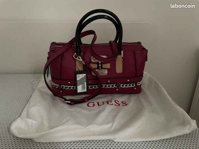 Sac à main Guess rose fuchsia (image 1)