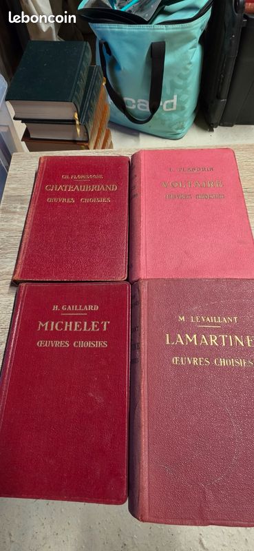 Lot de livres anciens sur la littérature française (image 1)