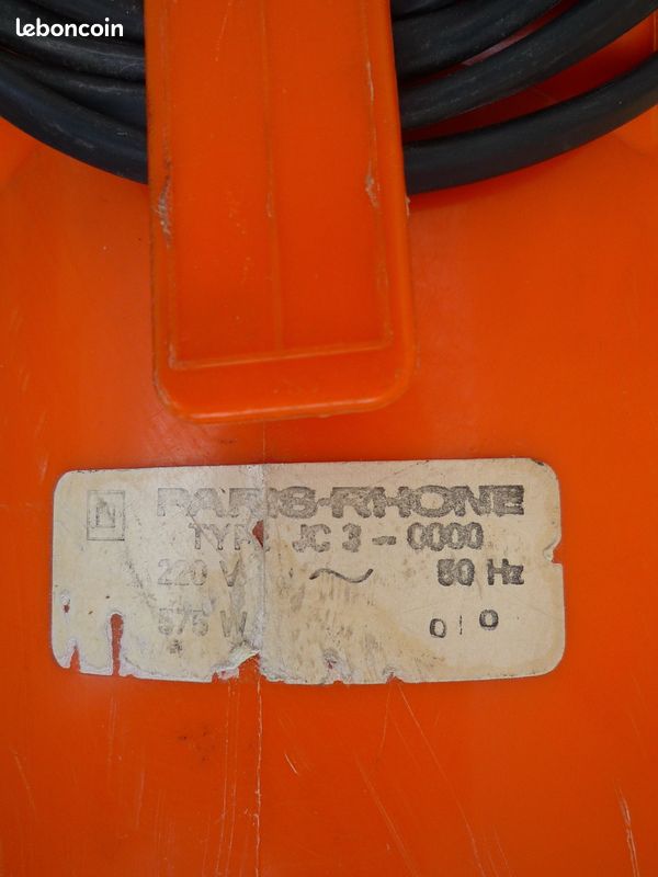 Aspirateur PARIS RHONE JC3 vintage + 40 sacs (image 2)