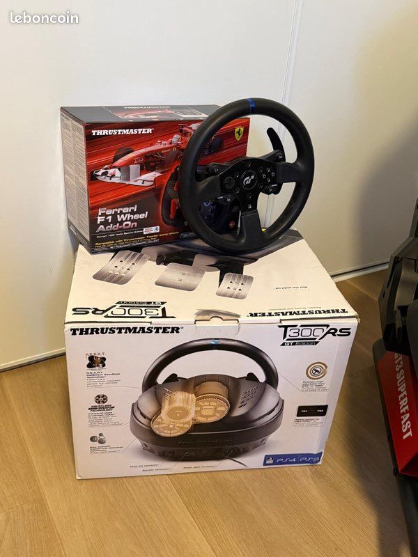 Simulateur de conduite complet – Siège Oplite + Volant + Pédalier + Roue F1 Ferrari (image 2)