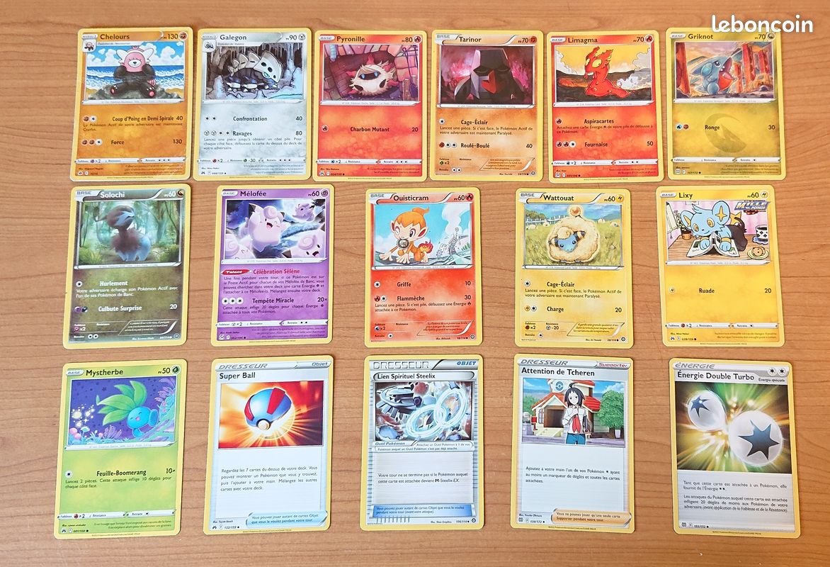 Lot de cartes Pokémon N°5 - cartes neuves toutes différentes + 1cadeau - plusieurs lots en vente (image 1)