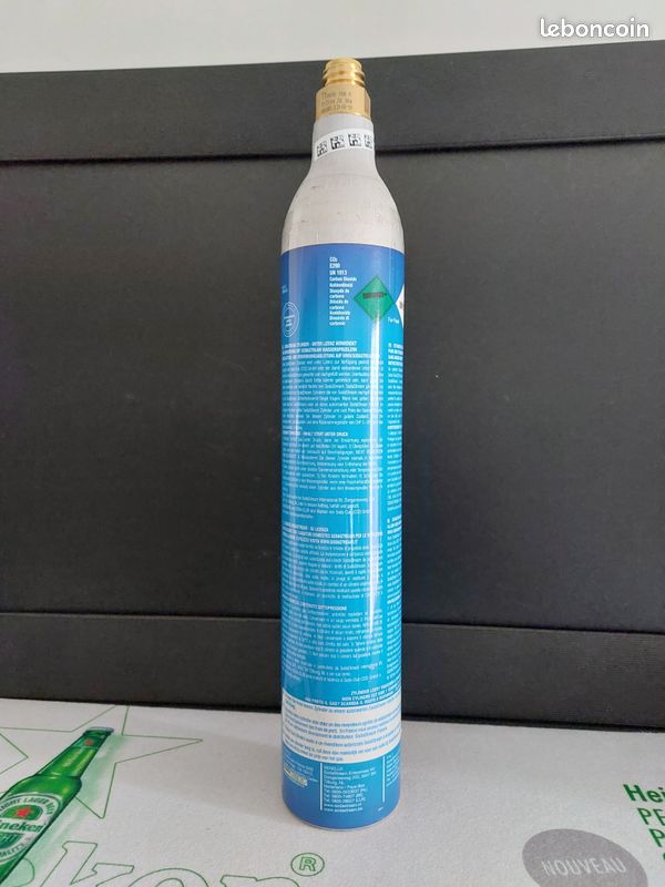 SodaTASTE Cylindre Échange CO2 Arôme Citron Naturel - Recharge Pour Machine à Gazéifier, Sans Sucre Sans Sirop