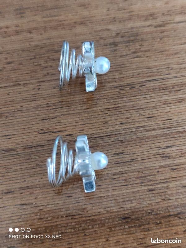 Bijoux coiffure avec perle nacree (image 2)