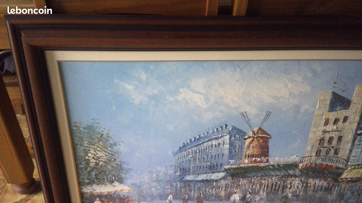 Tableau du Moulin Rouge de Caroline BURNETT, excellent état (image 4)