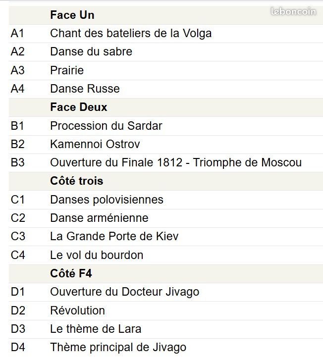 L'âme de la Russie par 101 Strings 2 K7 (image 4)