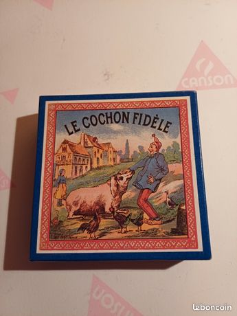 🐷 Jeu Ancien "Le Cochon Fidèle" - JJF Paris - Jeu De Société En Carton - Très Bon État