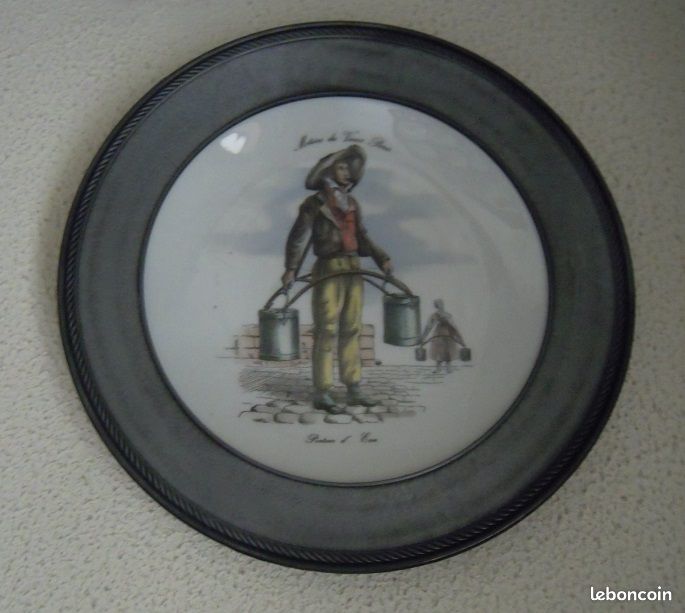 Assiettes décor Métiers du Vieux-Paris (image 2)