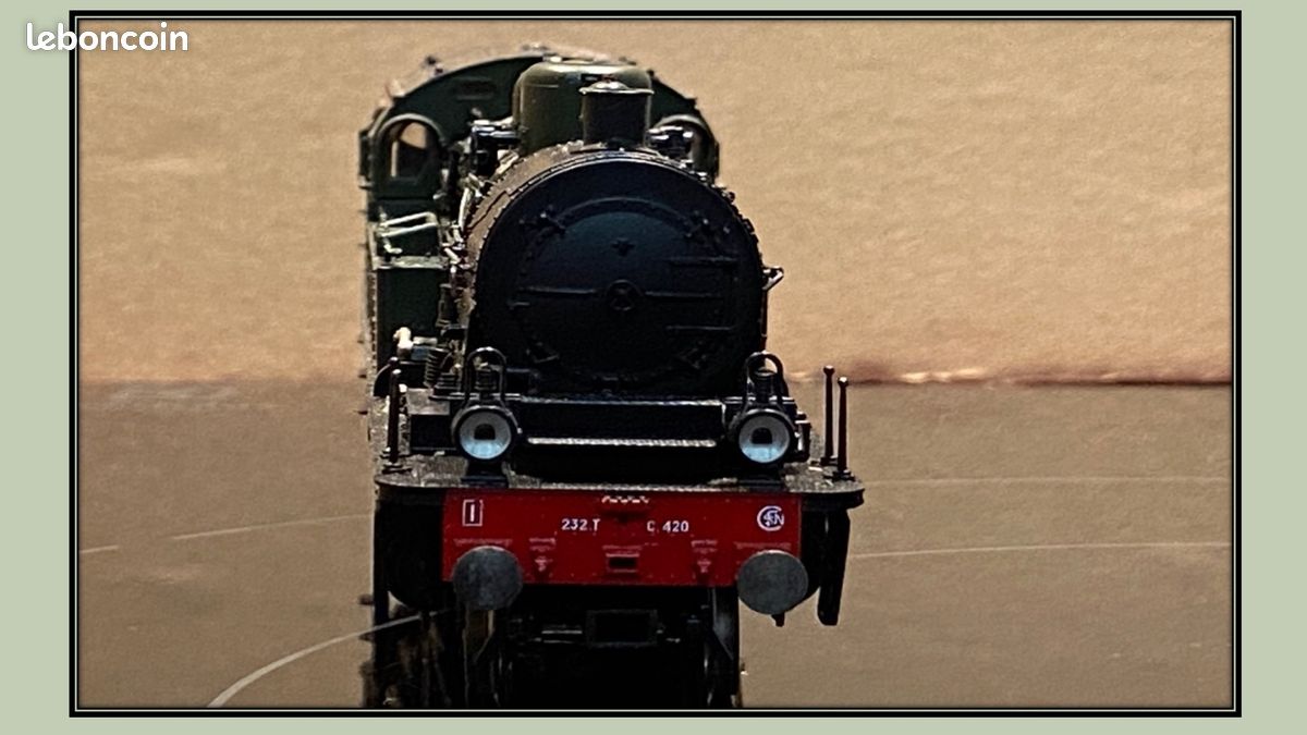 Fleischmann 232 TC SNCF Epoque III Echelle HO Locomotive à Vapeur - Noire ( 4078 F) | Achetez sur