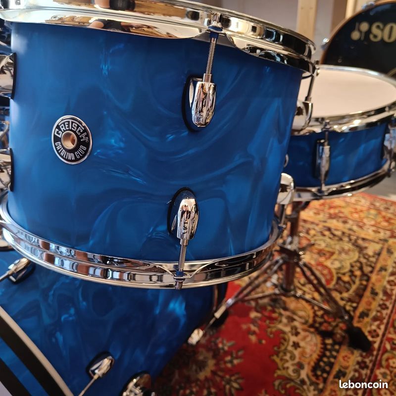 Gretsch Catalina Club Jazz Blue Satin Flame Ltd 18"x14" 12"x8" 14"x14" + CC 14"x5,5" (image 2)