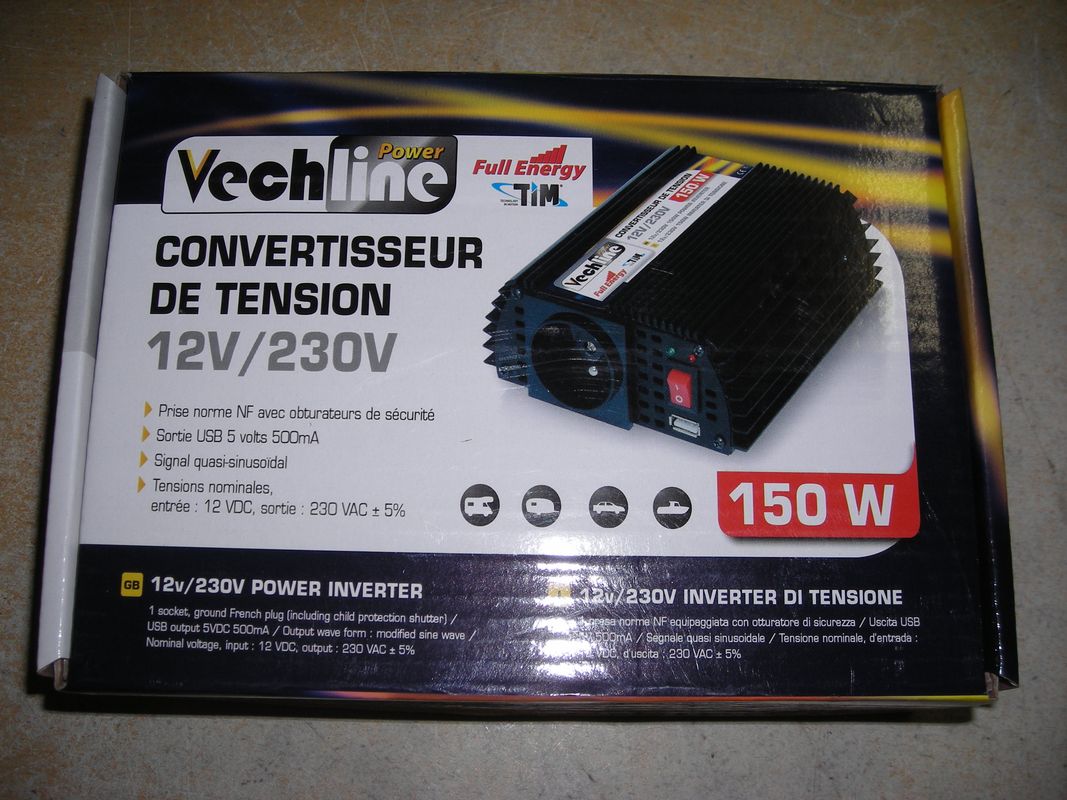 CONVERTISSEURS 12V/230V QUASI SINUSOÏDAUX - Vechline