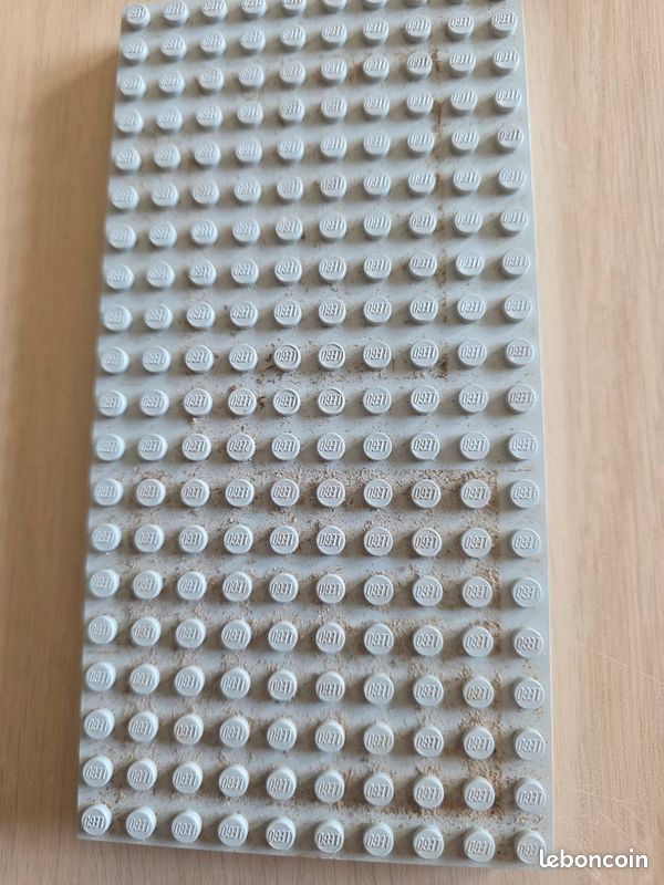 Lot de plaques legos gris anciens annee 60/70 (image 2)