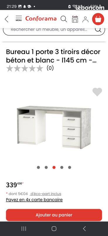 Bureau comme neuf 145cm (image 3)