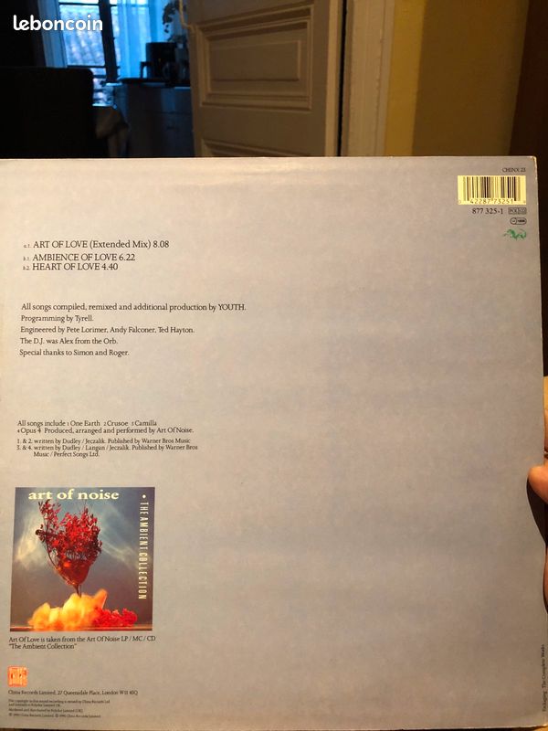 Vinyle ART-OF -NOISE ( 12’’45 3TITRES) (image 2)