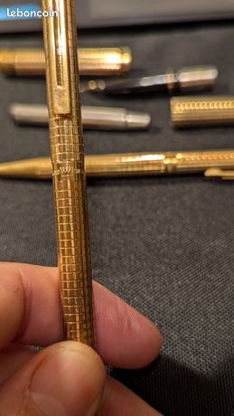 Lot De 2 Stylos Plume Sheaffer Targa - Plume Or 18K Et 14K, Occasion