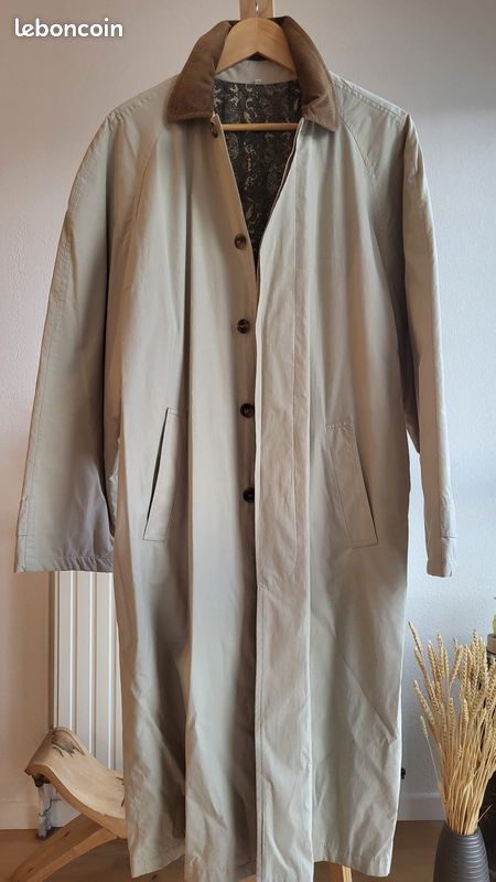 Manteau homme long beige léger T42 Vêtements